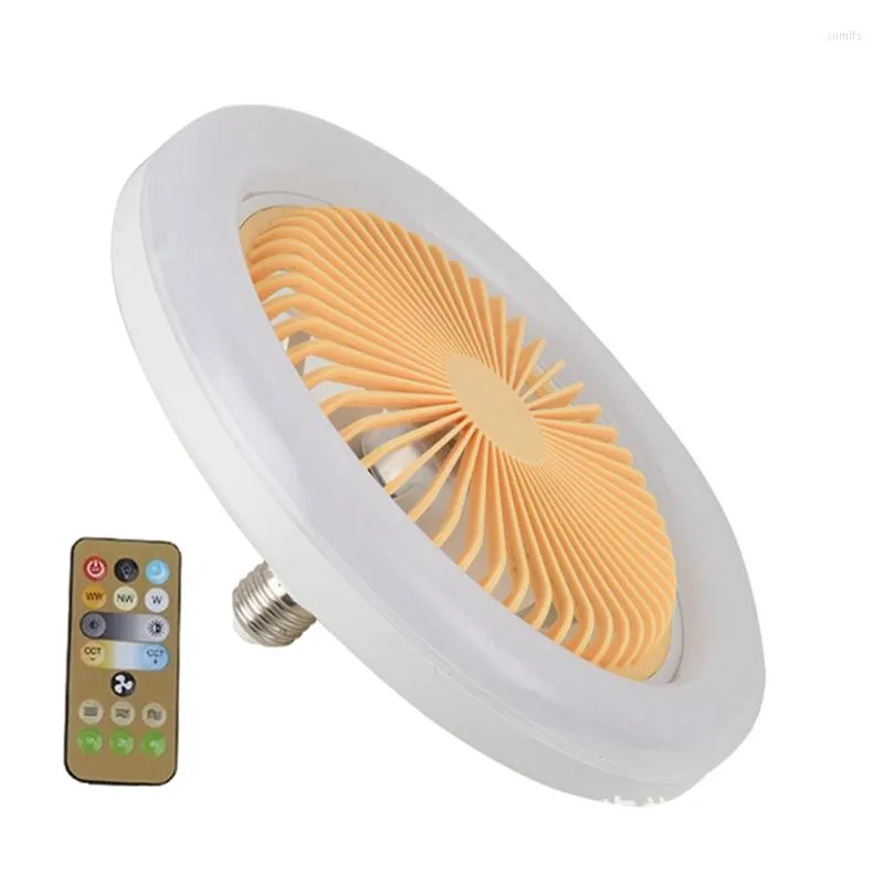 Bakvormen Plafondventilator Met Licht 30W Afstandsbediening Binnen LED Stille Slaapkamer Keuken Decor Lamp Fans Smart