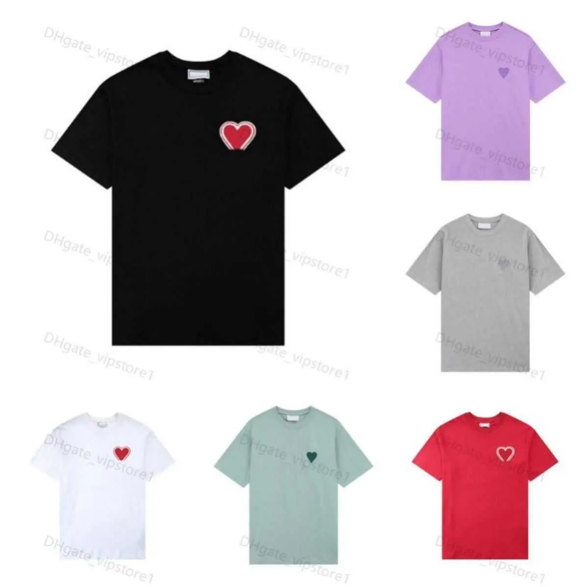T-shirt Amis Hommes Femmes Designers T-shirts Hip Hop Mode Impression À Manches Courtes Haute Qualité Homme T-shirt Polo Chothes tees 112s
