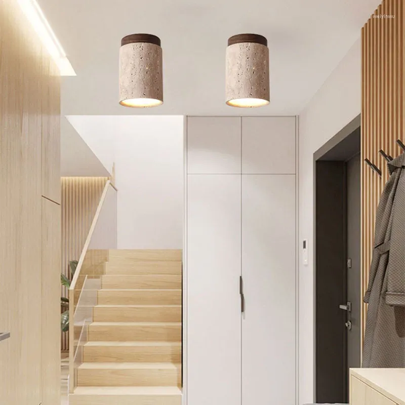 Plafonniers modernes petite pierre chambre couloir salle à manger lampe suspendue E17 ampoule goutte de marbre