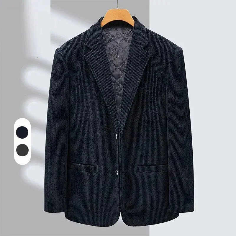 Mens Suits Blazers Leisure Suit Coat For Men Spring och Autumn Thick Nonroning Business Wool Liten Middleaged Single West Jacket 231123