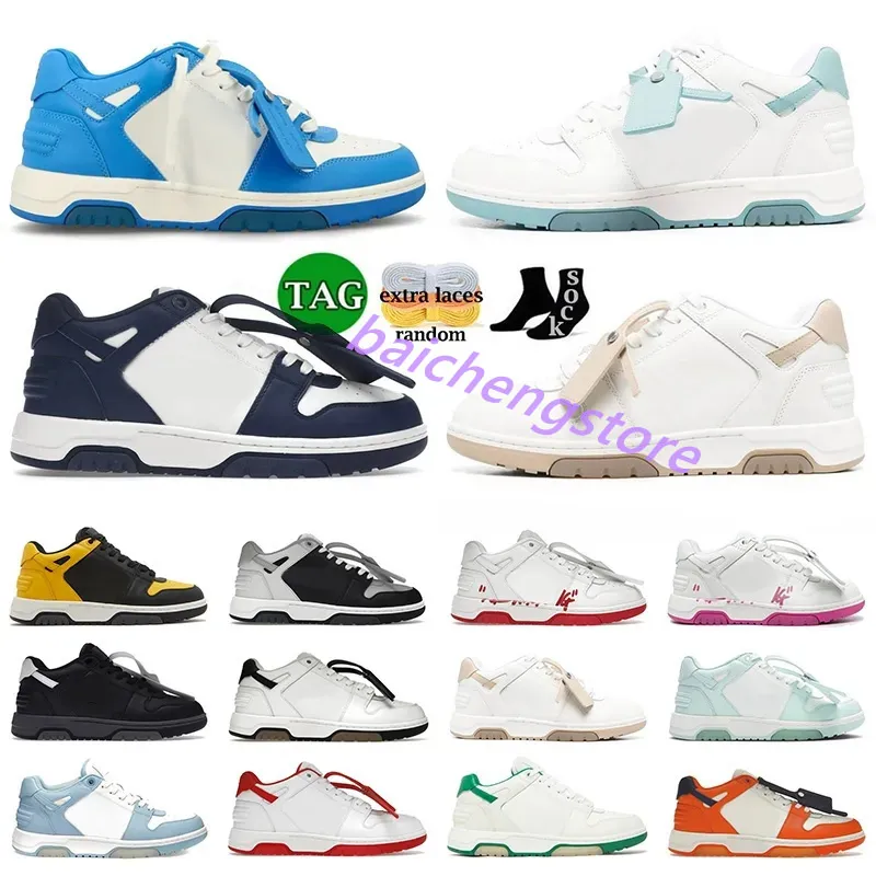 Out Of Office Sneaker Low Top Off Runner Designer Shoes for Men Women Black Gradient White Sand Blue Grey Luxurys Mens Trainers Walking Storlek 36-45 L5