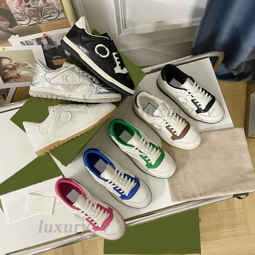 Desinger Casual Chaussures MAC80 Baskets Hommes Femmes Sneaker Vintage Baskets En Cuir Emblème Broderie Entraîneur Couple Skateboard Chaussures