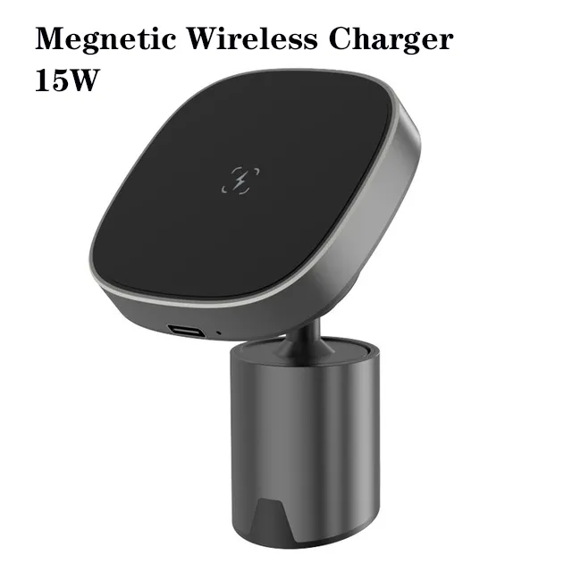 15W شواحن لاسلكية مغناطيسية السيارة حامل تهوية Air Stand Mount Mount Phone Station Fast Charging لـ iPhone 12 13 Qi Wireless Charger