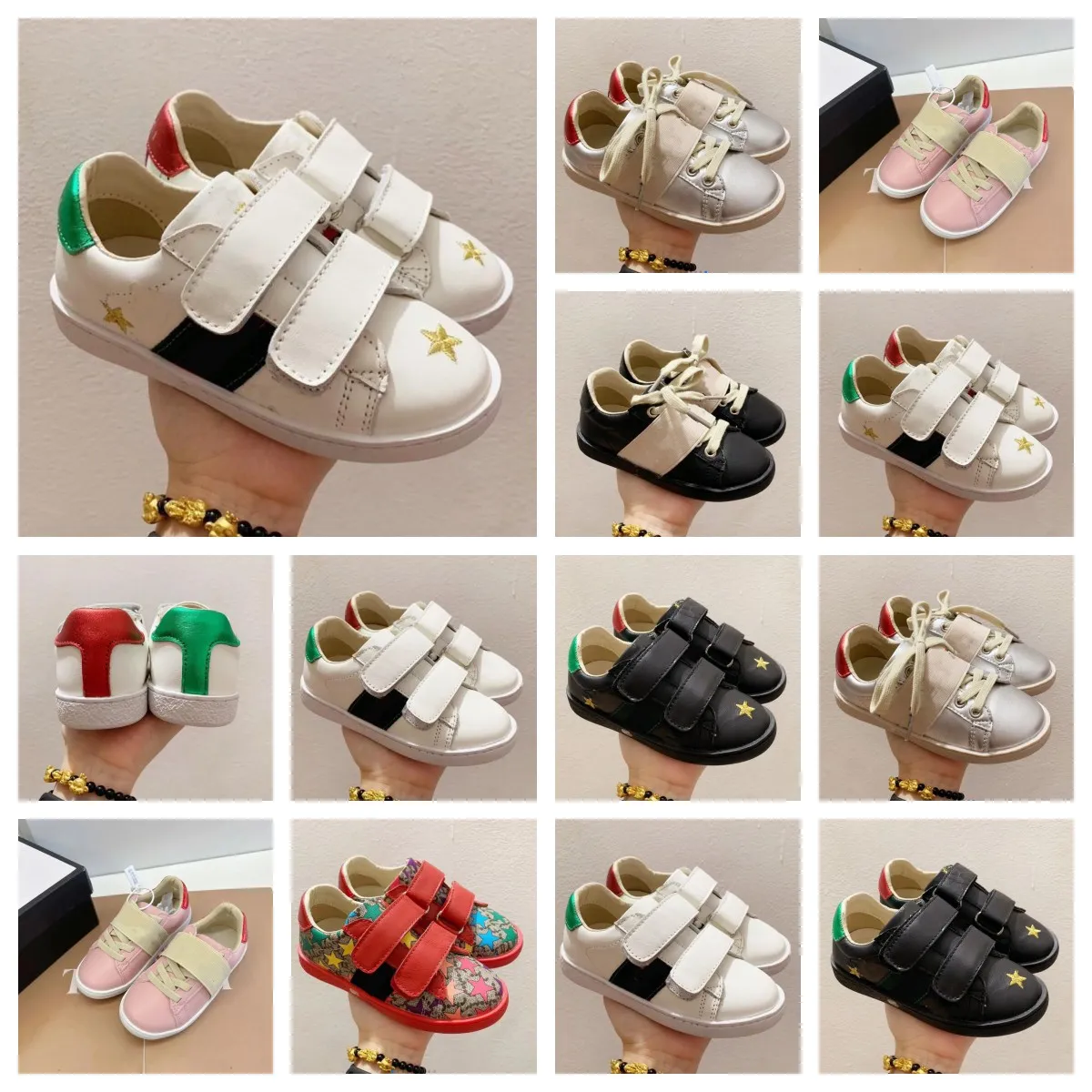 Newest Brand Designer shoes Sneakers Baby sneakers Newborn Boys Girls Heart Star First Walkers Crib Shoes Kids Lace Up breathable shoes Prewalker Sneakers size 24-35