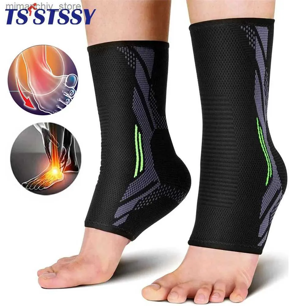 Ankelstöd sport ank Brace Compression Strap Seves Support 3D Weave Elastic Bandage Foot Protective Gear Gym Fitness Ank Q231124