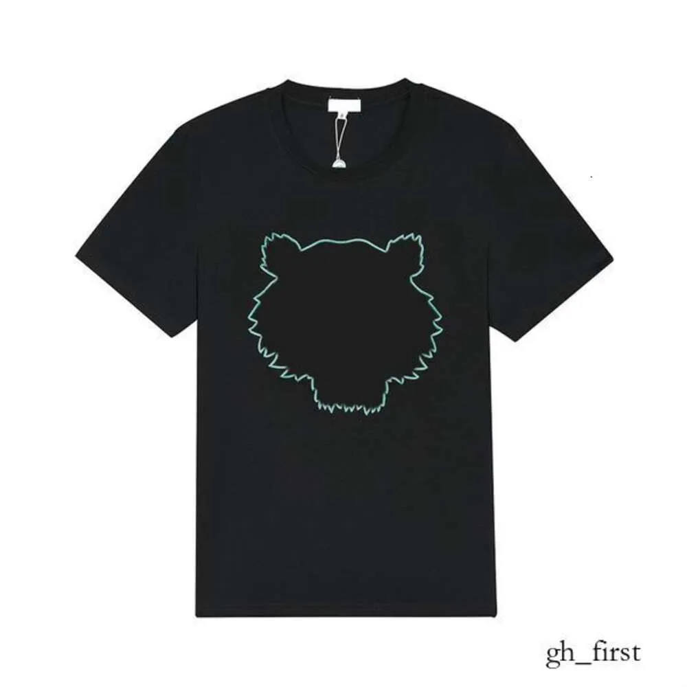 Kenzo T-shirt Hommes Designer T-shirt Femme Tshirt Été Streetwear Manches courtes Tête de tigre Broderie avec lettres Impression Lâche 992