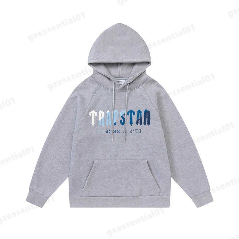 Hoodies Trapstar Survêtement Marque Broderie Imprimé Sportswear Deux Pièces Sweat À Capuche Lâche Sweat Pantalon Printemps Et Automne Vêtements 20 Couleurs Taille S-XL