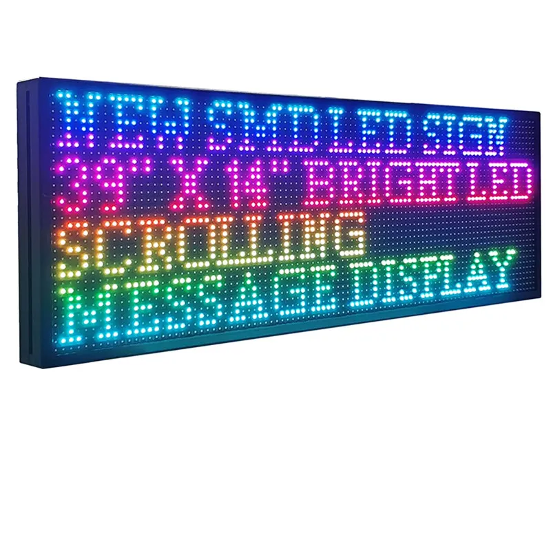 Auto LED RGB Bildschirm Display rundes Schild - Wifi