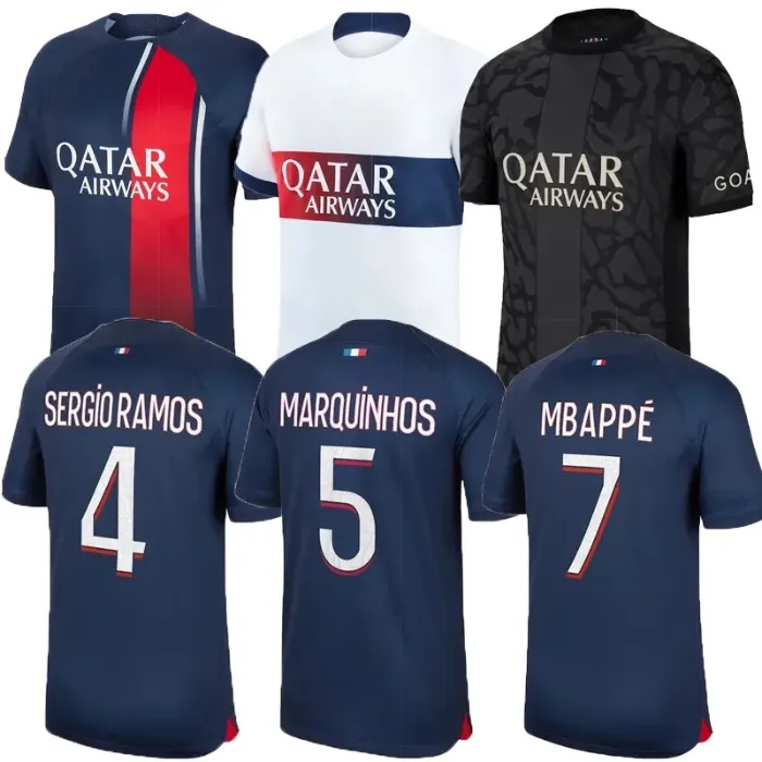 Hakimi Maillot de Foot 23 24 Soccer Jersey 2023 2024 Mbappe Shirt Men hommes