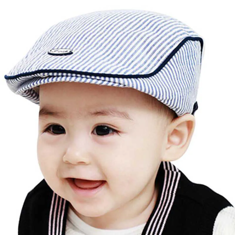 Chapeaux Chapeaux de bébé Mignon Enfants Stripe Style Classique Casquette De Mode Enfant Printemps Été Bérets Casquettes De Baseball pour Filles garçons dropship P230424