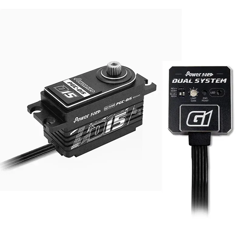 Power HD D15 Servo Dijital Dişli Dişli Metal Kılıfı HV 6-8.4V 1/10 RC Drift Arabası için Düşük Profil XV01 LC Kamyon Traxxas Tmaxx Parçaları