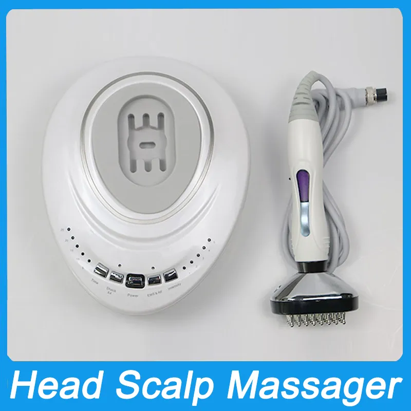 4 w 1 IR Light EMS Micro prąd wibracje masaż głowicy RF Masaż skóry głowy Wzrost Hair Pęcz EMS Szynk Fizjoterapia Relaksowanie pogłębianie generator włosów południk