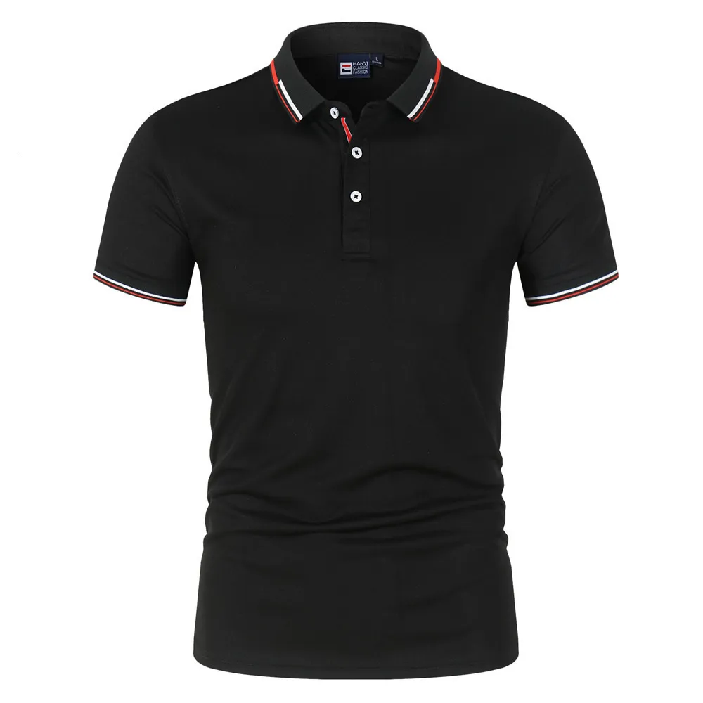 Męskie polo Summer Luxury Męskie Jersey Bawełniany stały kolor Business Polo Shirt Fashion Bluza para noszenia s-4x 230424