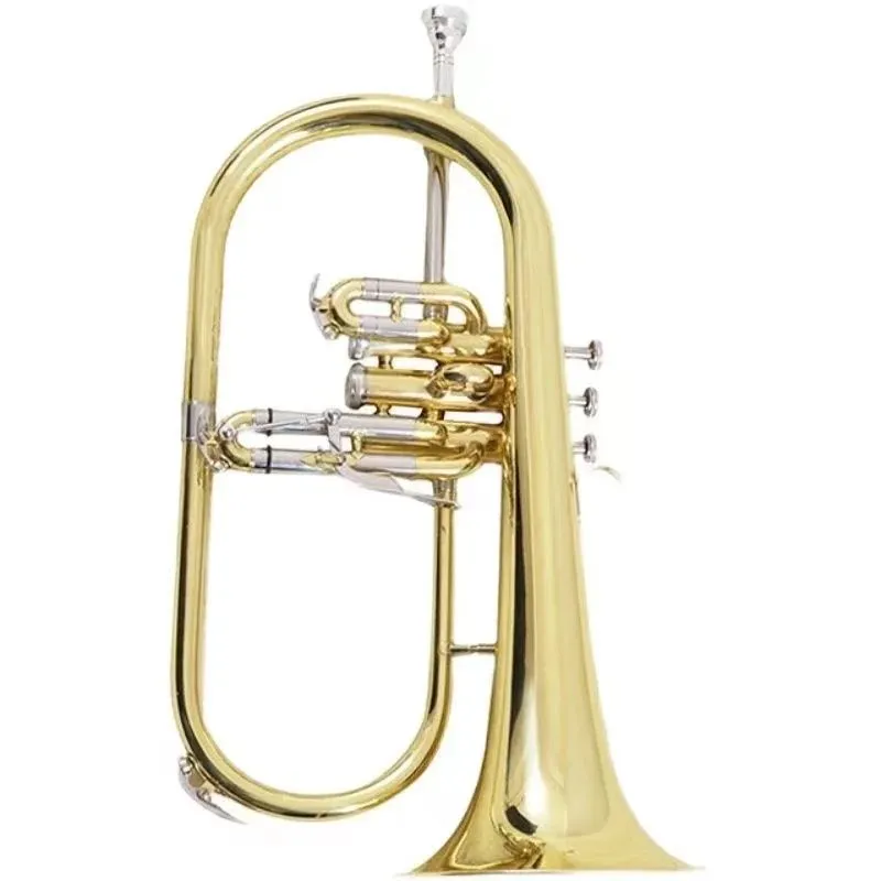 DHgate.com:Gold Plated Flugel Horn, Brass Flugelhorn, Professional ...