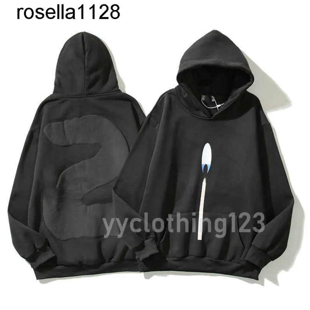 NYA 24SS Män kvinnor med ljus trycka hoodie par mode märke hoodie lös kappa trend kaneyees designer personlighet män kvinnor huvtröjor