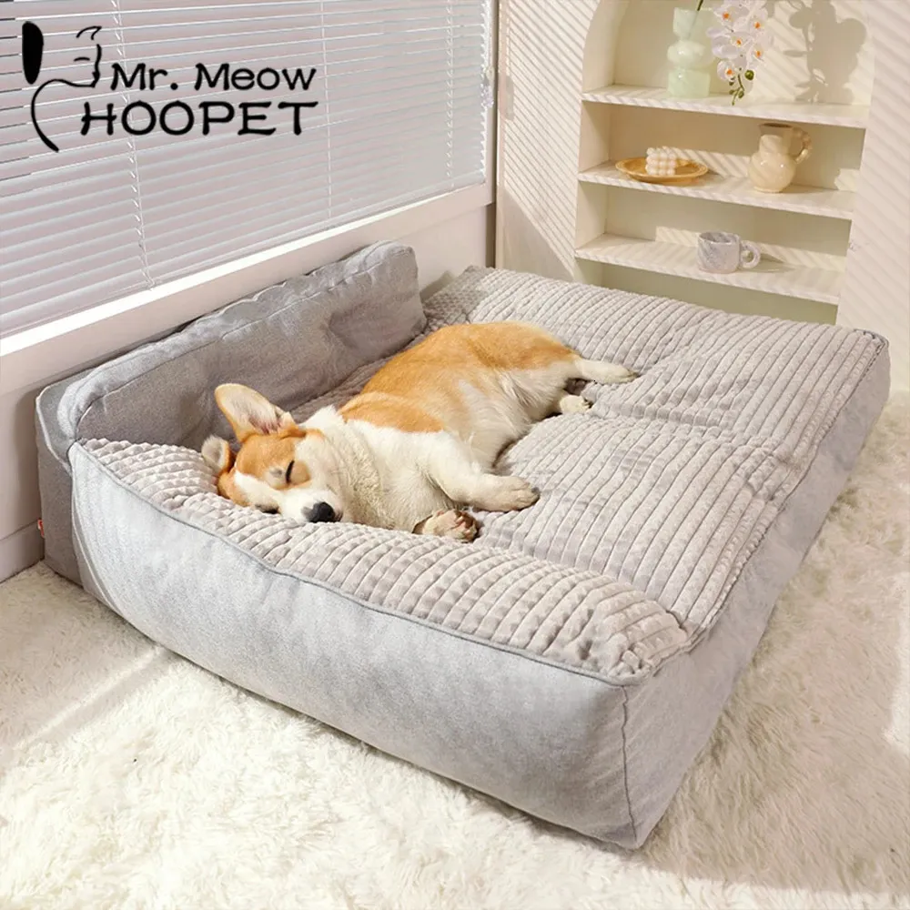 kennels pens HOOPET Dog Cat Warm Sleeping Bed Cozy Nest Mat Medium Big Dogs Cushion Kennel Cat Pad Pet Supplies 231123