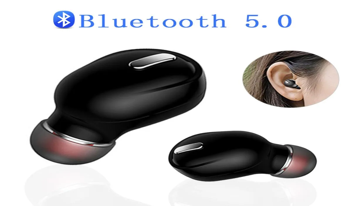 Single1pc Mini X9 X8 Auricolari wireless Auricolari Inear lungo tempo di standby Bluetooth 50 Auricolare Suono 3D per Samsung LG2374526