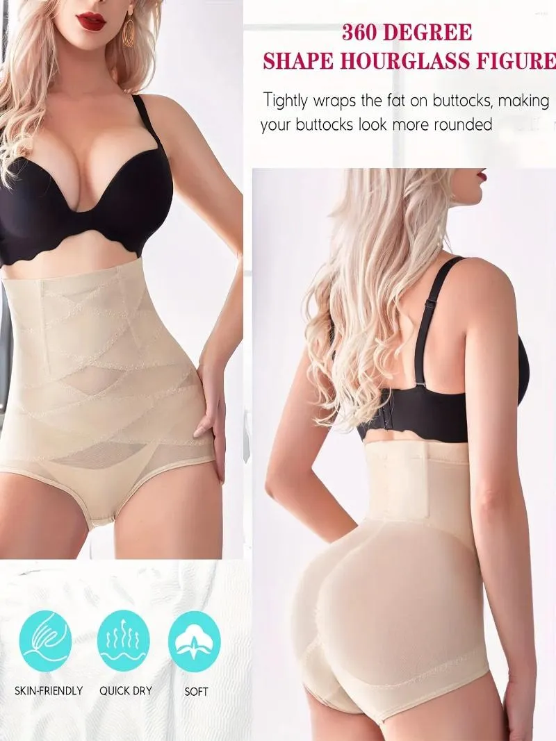 DHgate Womens Shapers JUNLAN Double Compression Control Panties Breathable Tummy High Waist BuLifter Lingerie Underwear Apparel