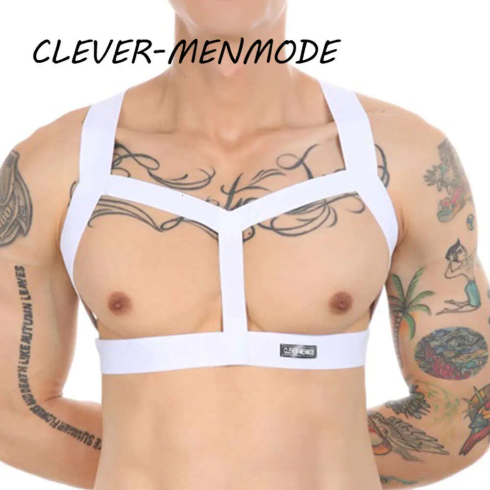 Arnés sexy para hombres Ahueca hacia fuera el cinturón de bondage para el cuerpo BDSM Pecho Halter Lencería exótica Disfraces fetiche Ropa de escenario para club