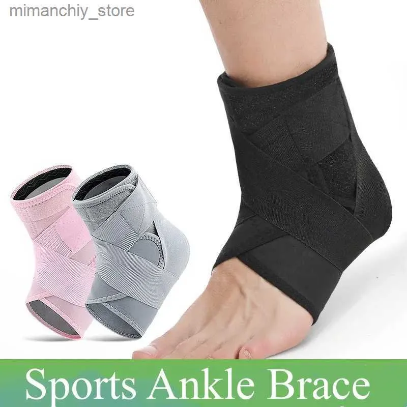 Ayak bileği desteği 1pc bandaj sıkıştırma sporları Ank Brace Socks Fitness Basketbol Futbol Profesyonel Anti Burkulma Ank Seve Destek Ortak Q231124