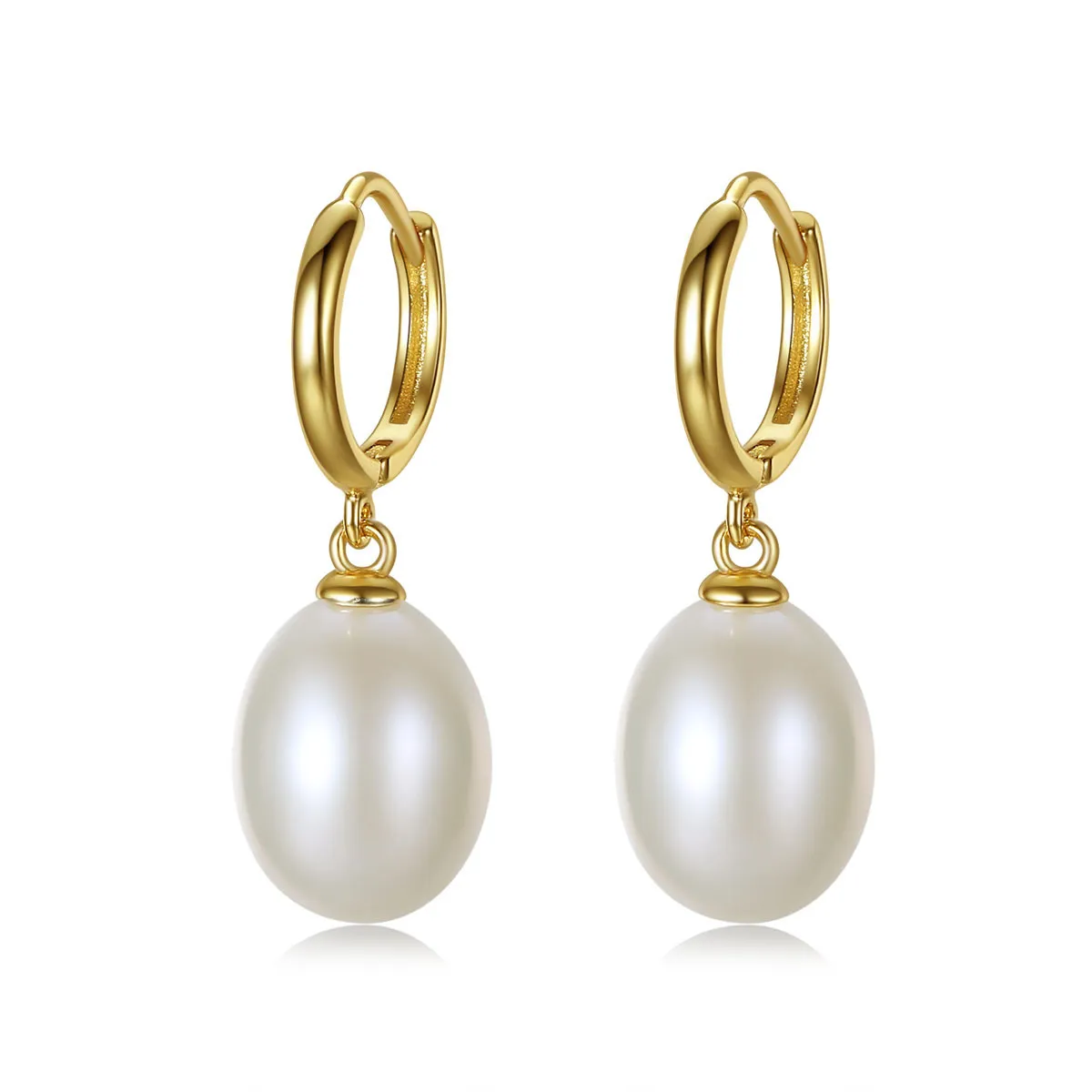 Retro Pearl Kolczyki S925 Silver Earclip Kolczyki Moda Kobiety Pletacze 18K Złote Wykwintne Kolki Weddne Biżuteria Walentynki Dzień Matki Prezent SPC