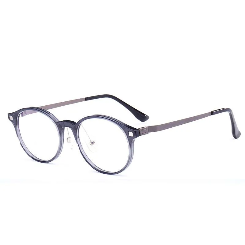 サングラスフレームファッションアセテート光学メガネフレーム女性レトロビンテージラウンド眼鏡眼鏡処方スペクタクルクリアレンズe