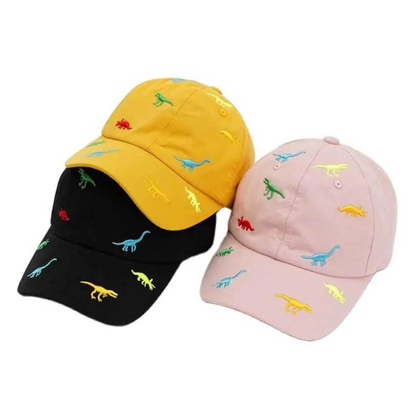 Doitbest 2022 Children Baseball Cap Spring Hip Hop Embroidery Dinosaur Summer Kids Hats Boys Girls Hat Caps Snapback Gorras P230424