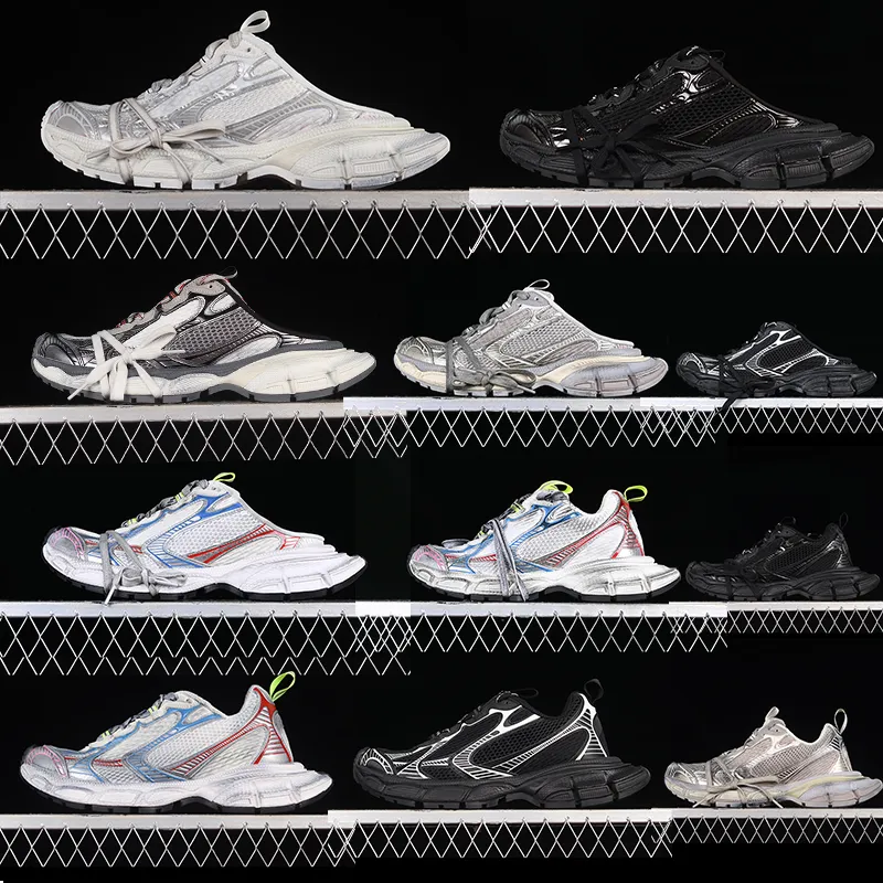 2024 Scarpe sportive di alta marca da donna uomo Scarpe da ginnastica Sneaker Scarpe da ginnastica con piattaforma stampata in nylon nero bianco blu