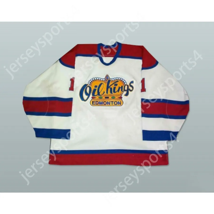 Пользовательский Torrie Jung Edmonton Oil Kings 1 хоккейный майка Новый Top ED S-M-L-XL-XXL-3XL-4XL-5XL-6XL