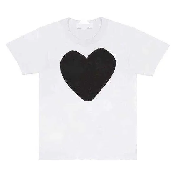 Play Designer Mens T-shirts Childrens Eye Eyes RECH Pure Cotton White Red Heart Thirts Shorted Boys and Girls Girls Casual Tshirt Topt 003