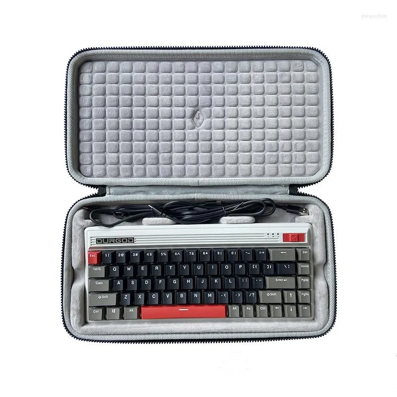 Duffel Bags Storage Protection Hard Shell Bag Box Case For DURGOD Fusion 68-key Bluetooth 60% Mechanical Keyboard