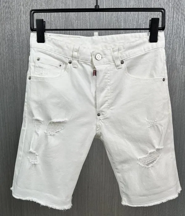 Jeans pour hommes DSQ GOYAR pantalons shorts troncs Rhude Short Designers pantalons Motion D2 Beach Distressed Ripped Bikers Man Luxury Designer A3