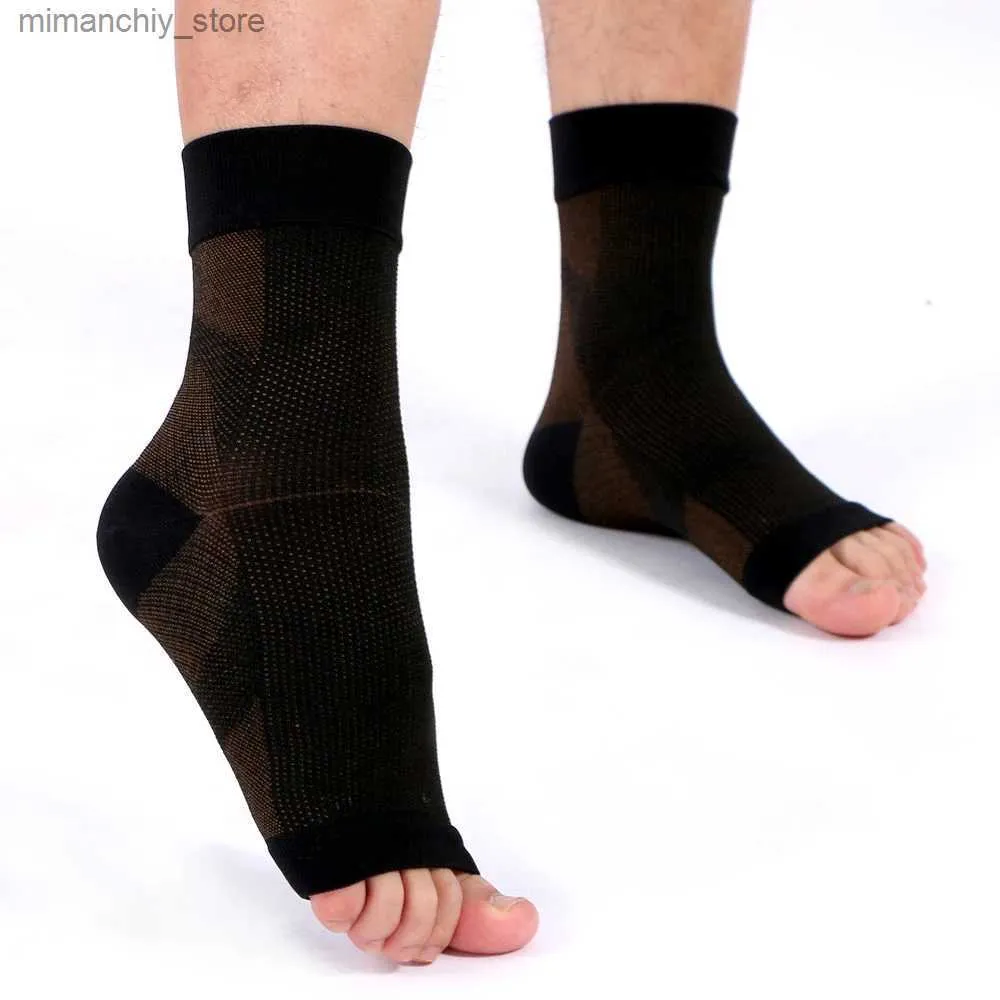 Ankle Support 1Pair Plantar Fasciitis Socks Ank Brace Compression Support Seves Arch Support Foot Compression Seves Ease Swelling Q231124