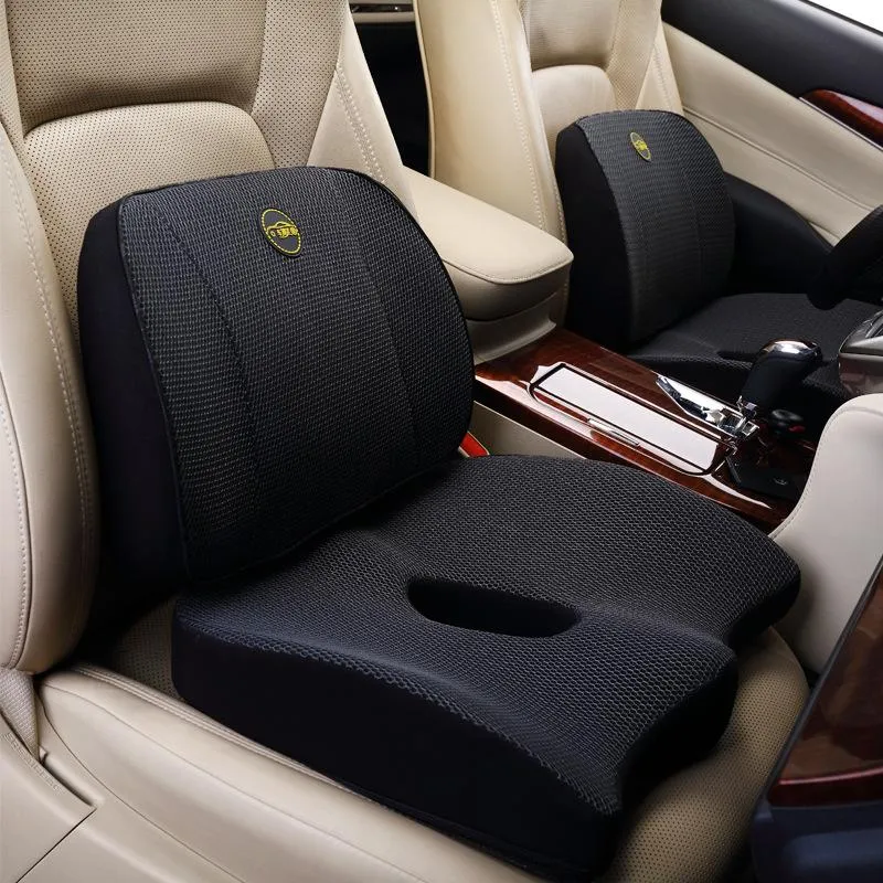 Sitzkissen 4D Honeycomb Long Drive Autokissen Rückenstütze Steißbeinkissen Orthopädiekissen Memory Foam Ergonomisch Anti-Rutsch