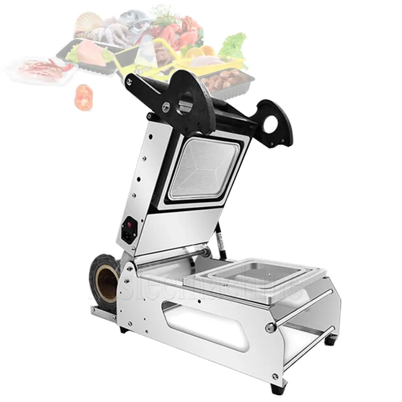 Manual Plastic Lunch Box Sealing Machine Trays Packing Sealer For Food Takeout Packaging Lunch Tray Sealing Machine