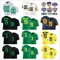 NCAA Football Oregon Ducks College 10 Bo Nix Jersey 0 MarKeise Irving 22 Noah Whittington 11 Troy Franklin 3 Terrance Ferguson 19 Jamal Hill Green Black White Yellow