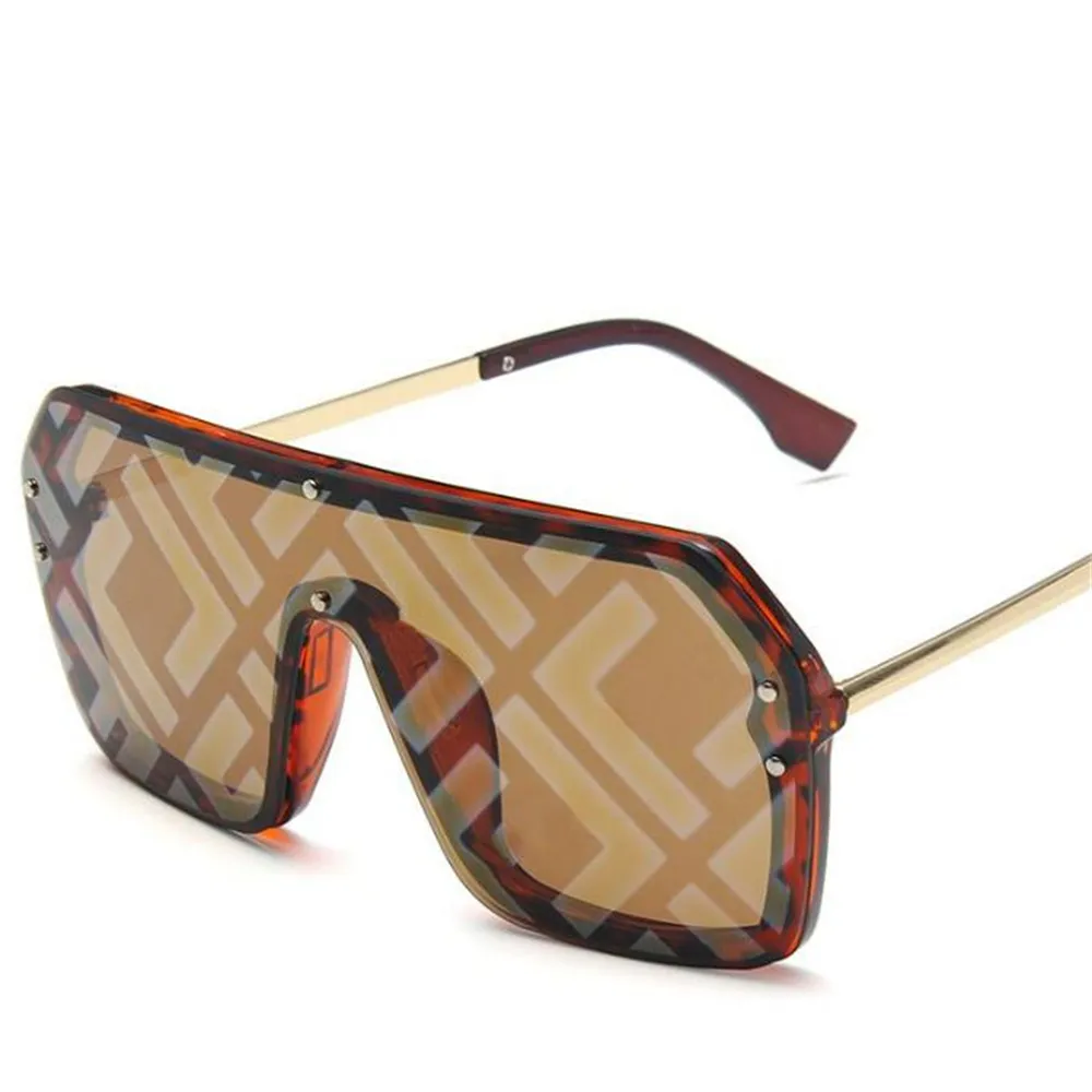 Designer-Sonnenbrillen Luxus-Designer-Sonnenbrillen für Damen Herrenbrillen PC-Linse Vollrahmen UV400 Sonnenschutz Damenmode-Brille Luxusdruck F Übergröße