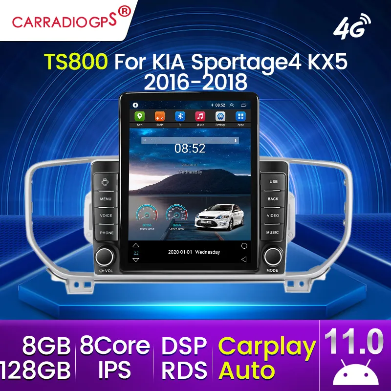 128G Android 12 CAR DVD SHISTER Android Autoradio Multimedia Auto Radio GPS STEREO لـ KIA Sportage 4 KX5 2018 2019