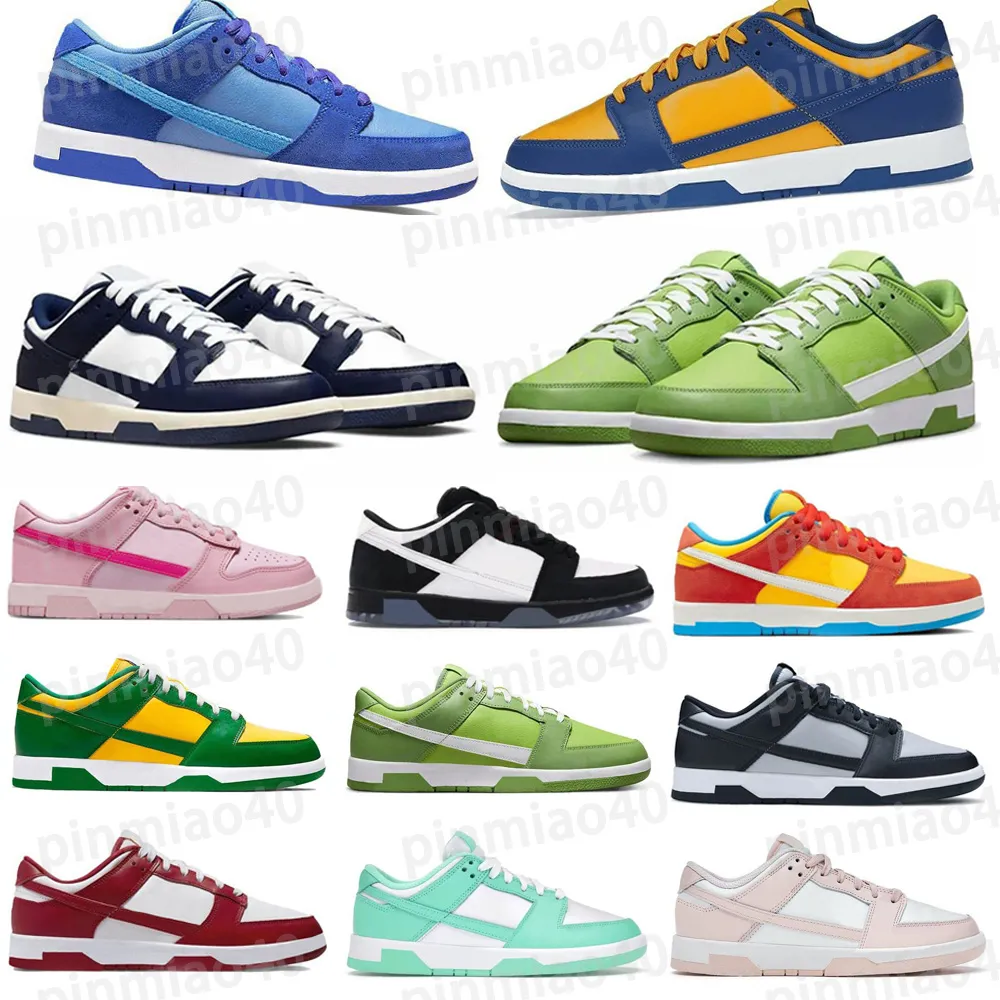Fashion Low Casual Shoes Low Men And Women Designers Running Shoes Black White Gray Mist Green Apple Chicago Laser Orange Sports Shoes 35-45