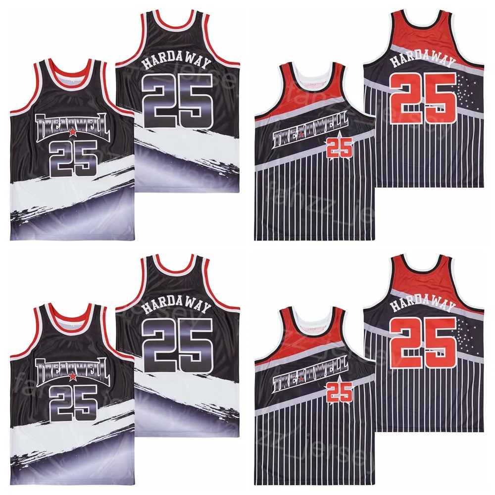 Basketball Treadwell High School Jersey Penny Hardaway 25 Shirt Moive Hiphop College Stitched University Pullover Breattable Team Pinstripe Black Retro Man