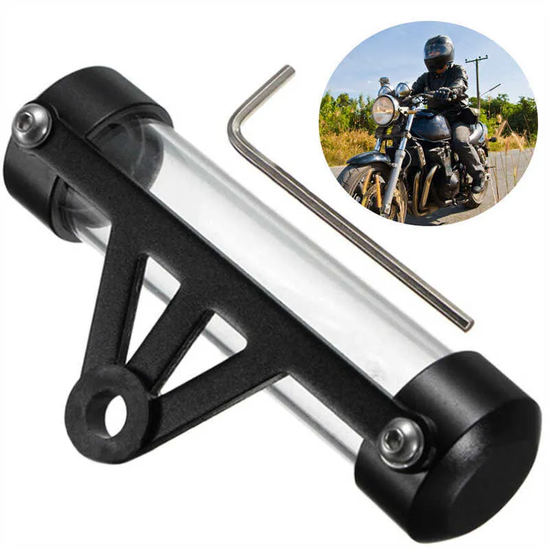 Tube De Taxe Moto Universel Vikenar - Support Disque Cylindrique Imperméable Et Sécurisé, Rouge