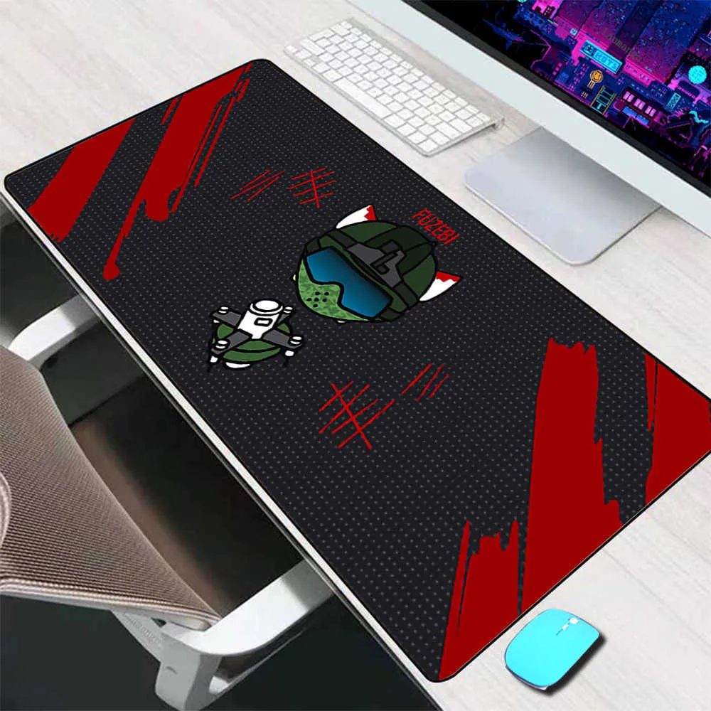 Rainbow Six Siege Mouse Pad With Wrist Rest Large Gaming Accessory