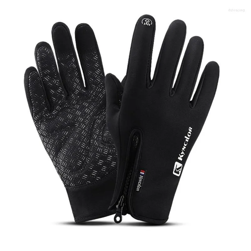 Gants de cyclisme Écran tactile Doigt complet Hiver Alpinisme Chaud