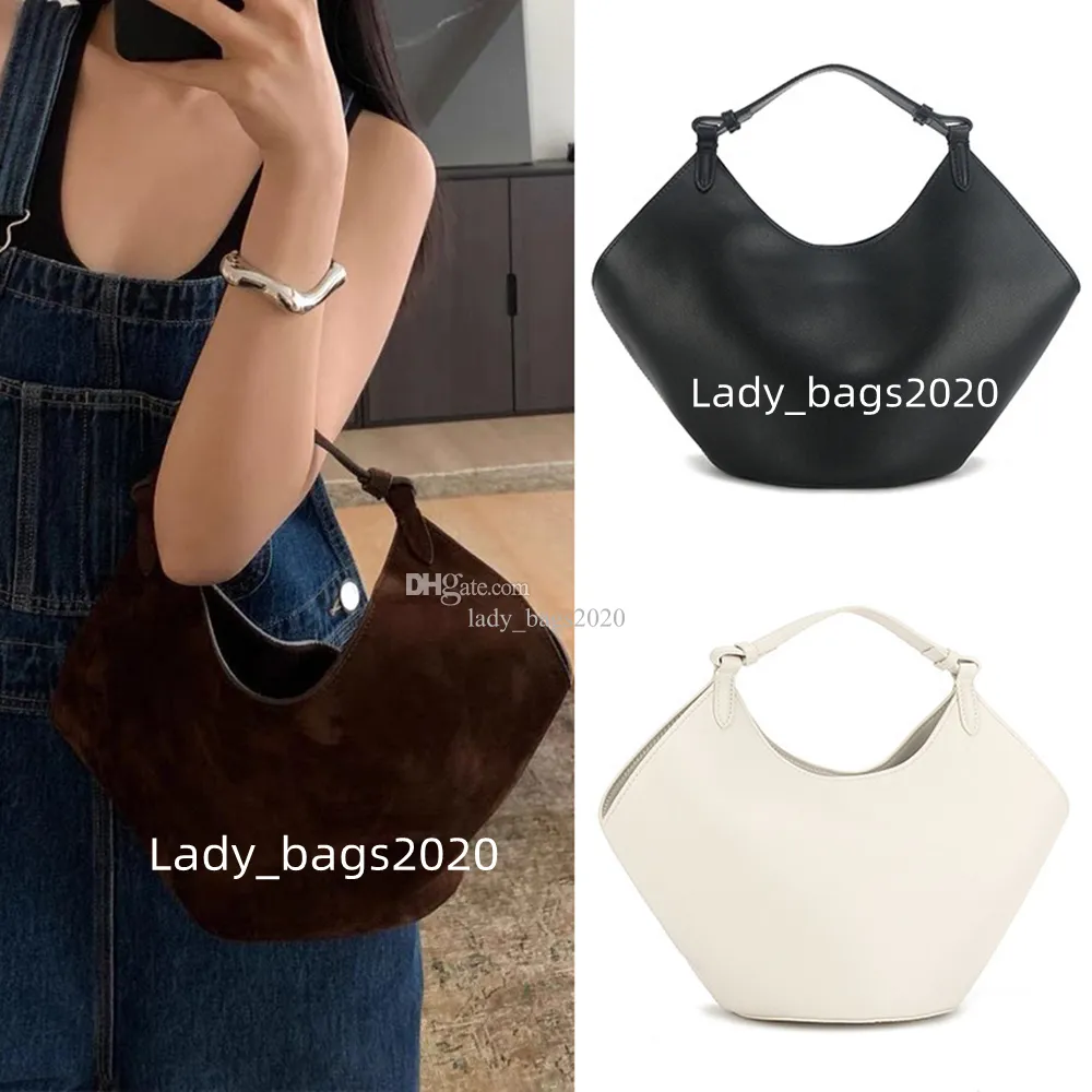 Khaite tas designer tas dames suède tote grote maxi handtassen hecht luxe crossebody shopping strand munt purpen bakken schouders echte lederen tassen