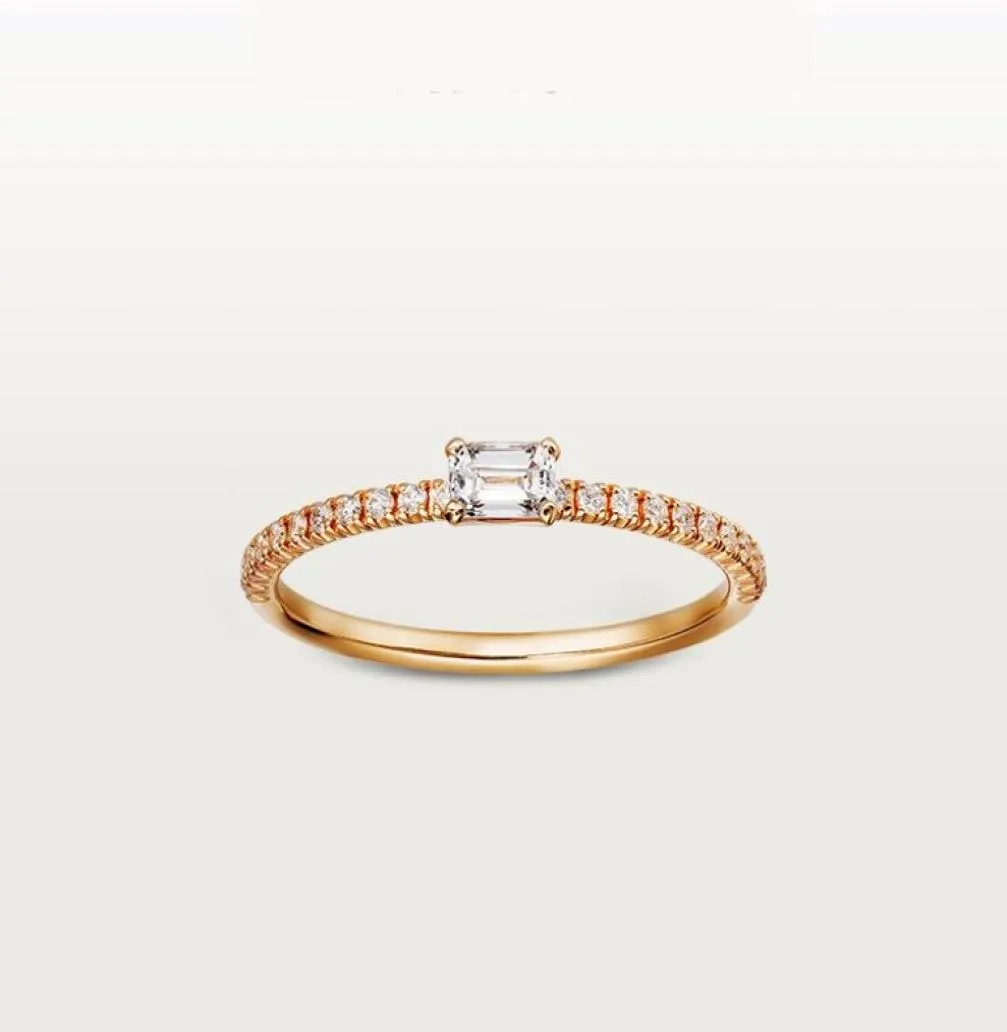 Liebe Diamantring Designerschmuck Frauen Verlobung Eheringe Luxus Moissanit Ring Roségold Silber Titan1321940