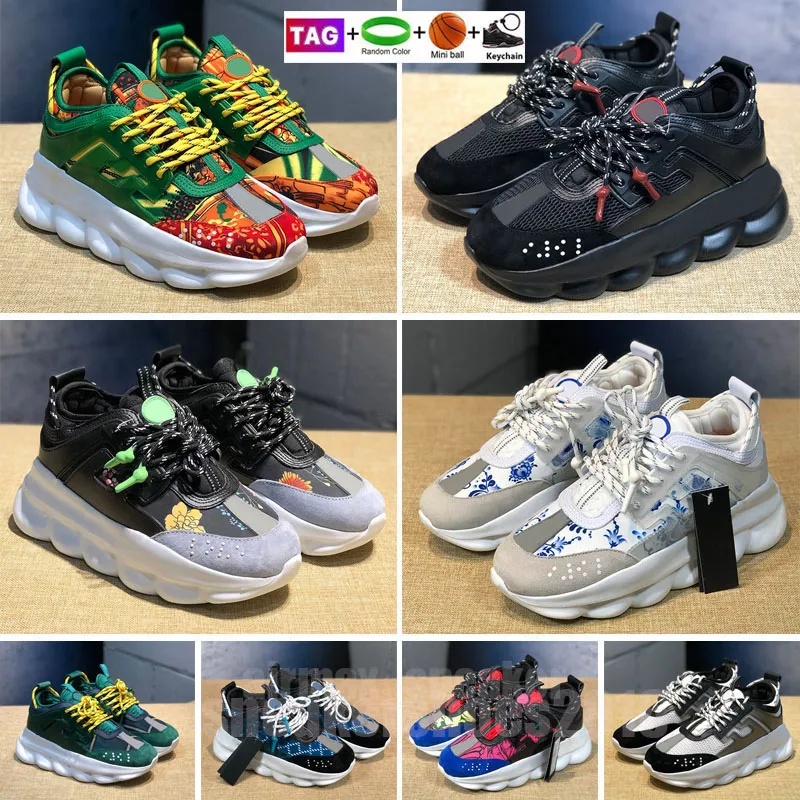 2023 Designer Casual Schoenen Topkwaliteit Chain Reaction Wild Jewels Chain Link Trainer Loopschoenen Sneakers