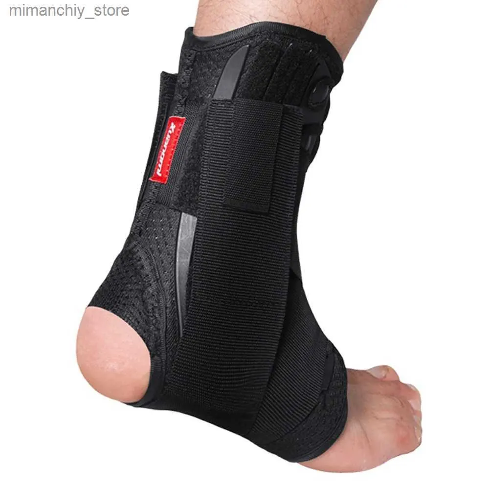 Wsparcie kostki Kuangmi Ank Support Brace Sports Stopy Stabilizator ortoza reakcja paski kostki pad brezyn piłka nożnej Sock Protector Q231124