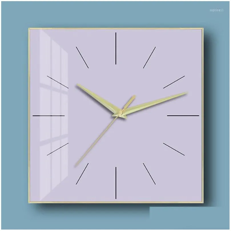 Relógios de parede Relógios de parede Arte Moderna Frane Relógio Luxo Grande Tamanho Quarto Design para Home Drop Delivery Home Garden Home Decor Relógios Dhq6z