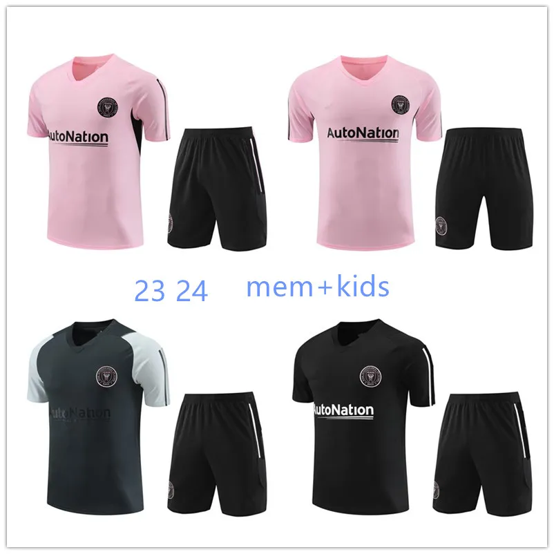 2023 2024 Inter Miami Tracksuit Messis Soccer 23 24 Men Kids Matuidi Higuain Football Kit Trapp FC Inter Miami Training Suit Sportswear Wear Short Hidees