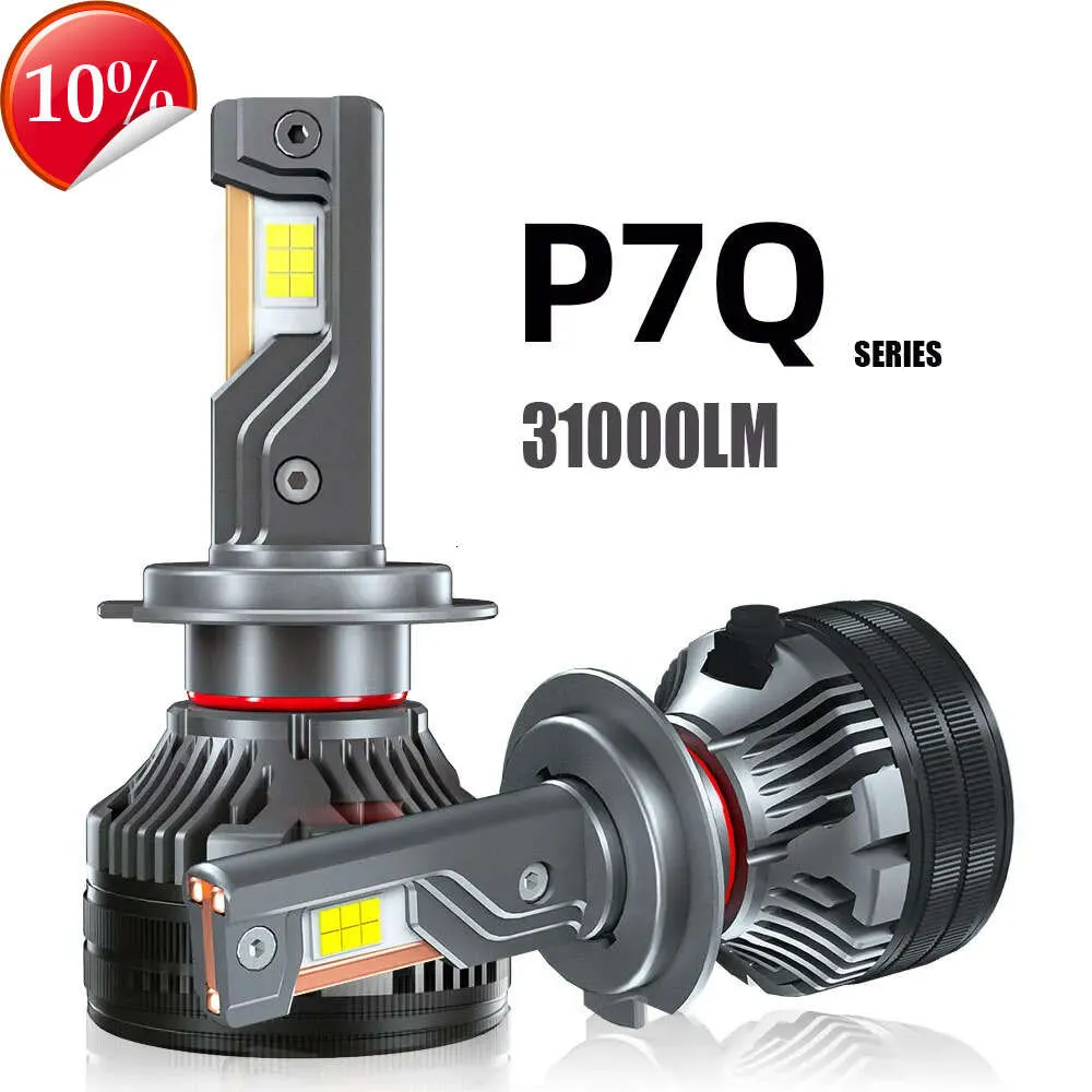 Nowy P7Q 75W Wysoka moc Trzy miedziana rurka LED LED CAR OGŁODNIK H7 Super jasny H1 H9 H9 H11 H16905 9006 Lampa samochodowa CSP3570 H11 LED